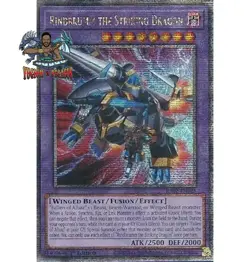 Yugioh! 1x Rindbrumm the Striking Dragon RA02-EN025 Quarter Century Secret Rare - Image 1