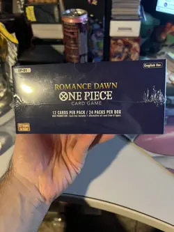 One Piece OP-01 Romance Dawn SEALED Booster Box English White Bottom - Image 2