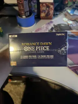 One Piece OP-01 Romance Dawn SEALED Booster Box English White Bottom - Image 3