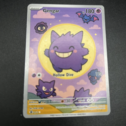 Pokemon Gengar Limited Promo Doujin ACG DIY Full Art Card NO HOLO - Image 1