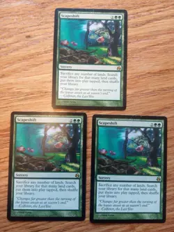 MTG Magic Scapeshift x3 Morningtide LP - Image 1