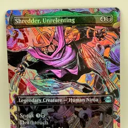 Magic The Gathering Shredder Unrelenting 0210 TMNT Secret Lair Rainbow Foil MTG - Image 1