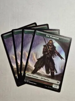4x Elf Warrior Token - Kaldheim (KHM) #15 - Magic: The Gathering MTG Card - Image 1