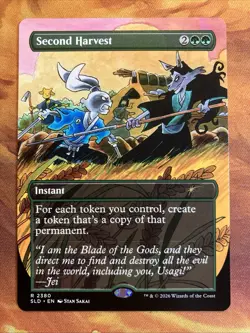 MTG Borderless Second Harvest Secret Lair Drop: Featuring: Stan Sakai! - Image 1