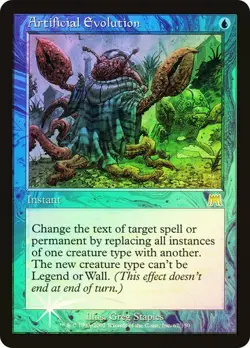 Onslaught MTG FOIL Artificial Evolution Magic - Image 1