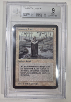 Alpha Consecrate Land BGS 9 Graded Magic MTG Vintage Limited Edition NM - Image 2