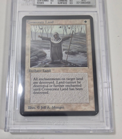 Alpha Consecrate Land BGS 9 Graded Magic MTG Vintage Limited Edition NM - Image 3
