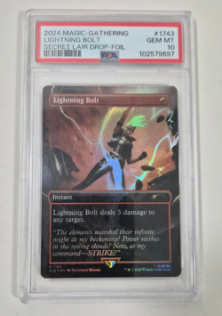 PSA 10 LIGHTNING BOLT FOIL MAGIC THE GATHERING SECRET LAIR DROP #1743 MARVEL - Image 1