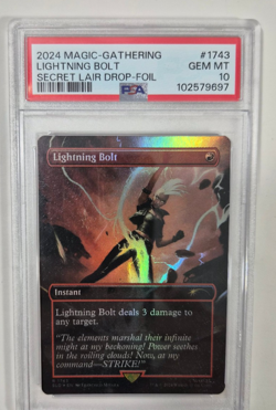 PSA 10 LIGHTNING BOLT FOIL MAGIC THE GATHERING SECRET LAIR DROP #1743 MARVEL - Image 2