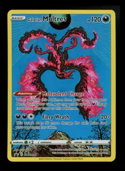 #2 Galarian Moltres SWSH284 Black Star Promo 2023 Holo Rare IR Pokemon Card TCG - Image 1