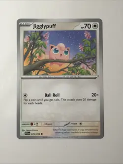 Jigglypuff ME02: Phantasmal Flames 076/094 NM English Pokemon Card - Image 1