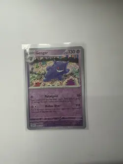 Pokemon Gengar TCG Scarlet & Violet 151 Card 094/165 Reverse Holo NM - Image 1