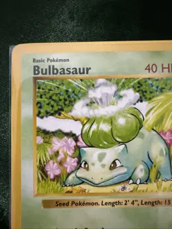 Pokemon TCG Bulbasaur Shadowless Base Set Common Card - Image 3