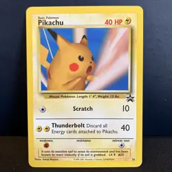 PIKACHU 26 WOTC Black Star Promo - 26 - Pokemon Card #26 snap - Image 1