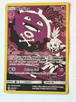 Pokemon TCG Koffing Holo Secret Rare Cosmic Eclipse 243/236 - Image 1