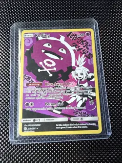 Pokemon Card - Koffing Cosmic Eclipse 243/236 Secret Rare Full Art SM Holo - Image 1