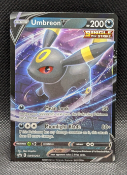 Umbreon V SWSH203 Ultra Rare Black Star Promo Pokemon Card Near Mint - Image 1