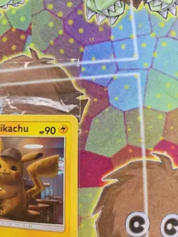 Pokemon TCG Detective Pikachu SM190 Stamped Holo Movie DVD Promo NM - Image 3