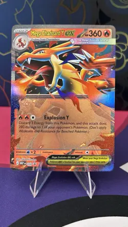 Pokemon Mega Charizard Y EX 030/MEP Holo EX 360HP Flame Stage 2 Card - Image 1