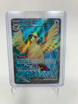 Pidgeot ex 217/197 Full Art Ultra Rare Obsidian Flames Pokemon Card NM - Image 1