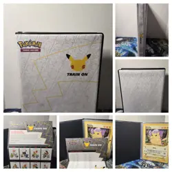 Pokemon TCG 25th Anniversary First Partner Complete Set with Binder + Promos - Image 1