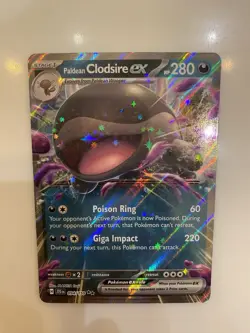 Pokemon TCG Paldean Clodsire EX Holo Rare Card Journey Together 94/159 - Image 1