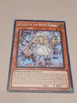 YUGIOH! Elzette of the White Forest INFO-EN014 Secret Rare 1st Edition NM - Image 1