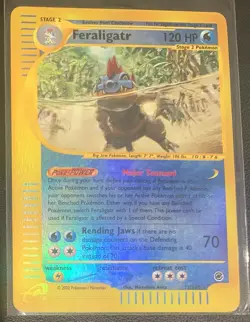 Feraligatr Reverse Holo – Aquapolis 12/165 (2002) –Pokemon TCG WotC – MP - Image 1