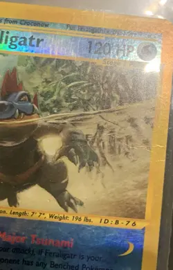 Feraligatr Reverse Holo – Aquapolis 12/165 (2002) –Pokemon TCG WotC – MP - Image 3