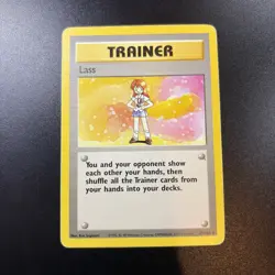 Pokemon card TCG Lass 75/102 Base Set Unlimited Rare WOTC vintage #2 - Image 1