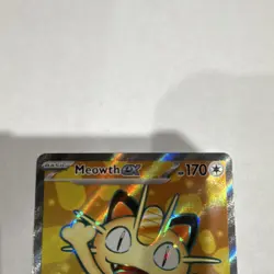 Pokemon TCG Meowth EX Full Art Ultra Rare Holo POR 107/088 2016 170 HP English - Image 2