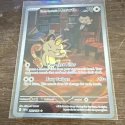 Pokemon Team Rocket's Meowth 203/182 Sv10: Destined Rivals Holo 70 HP - Image 1