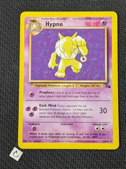 Hypno 23/62 - Fossil Unlimited Rare Pokemon TCG LP - Image 1