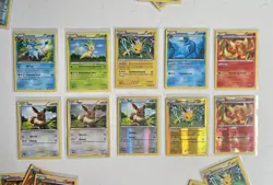 Pokemon RUSSIAN XY Eevee, Jolteon, Flareon, Vaporeon, Leafeon, Glaceon Card Lot - Image 1