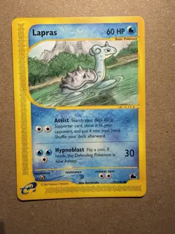 Pokemon TCG Lapras Card Skyridge 71/144 Non-Holo 2003 - Image 1