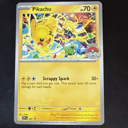 Pikachu Promo 2025 World Championships SVP EN 225 Pokemon Card - Image 1