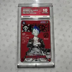 Monkey D Luffy ST21-014 ACE 10 One Piece Magazine Vol. 20 PROMO Perfect 10 - Image 1