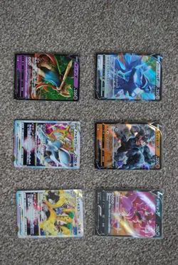 Pokemon cards bundle 6 japanese full art V or Vstar cards - Image 1