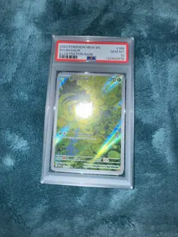2023 Pokemon 151 Mew EN Bulbasaur Illustration Rare 166/165 PSA 10 - Image 1