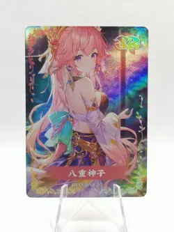 Yae Miko - Genshin Impact - Flower Girl - HYSN SR II 05 - Waifu Card - Image 1
