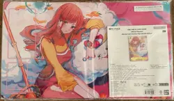 One Piece TCG Playmat Bandai Card Games Fest 24-25 Edition W/ Nami & Zeus Promo - Image 1