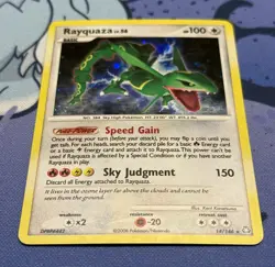 Rayquaza 14/146 Legends Awakened Holo Rare Pokemon Card 2008 LP - Image 2