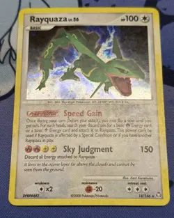 Rayquaza 14/146 Legends Awakened Holo Rare Pokemon Card 2008 LP - Image 3