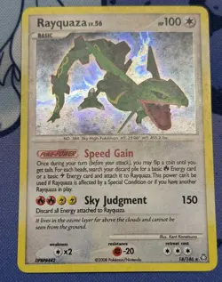 Rayquaza 14/146 Legends Awakened Holo Rare Pokemon Card 2008 LP - Image 5