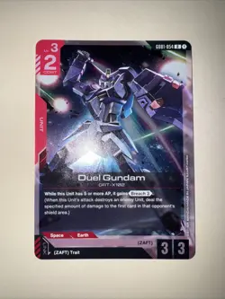 GD01-054 Duel Gundam R FOIL Gundam Card Game TCG CCG English - Image 1