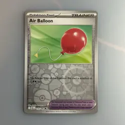 Air Balloon 079/086 REVERSE HOLOFOIL Black Bolt Pokemon Tool Trainer Card - Image 1