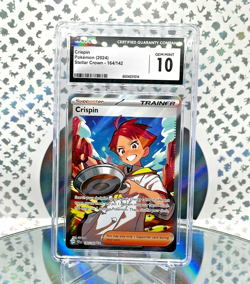 CGC 10 Crispin 164/142 Stellar Crown Full Art Secret Rare Pokemon Trainer Card - Image 1