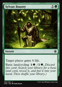 4x Sylvan Bounty MTG Conspiracy 2: Take the Crown NM Magic Regular - Image 1