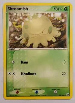 Pokemon SHROOMISH 63/106 EX Emerald - Light Play 🍒 - Image 2