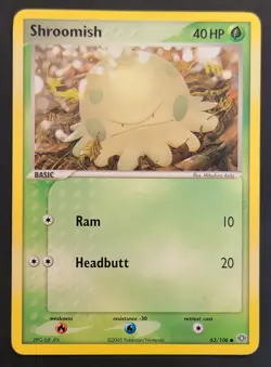 Pokemon SHROOMISH 63/106 EX Emerald - Light Play 🍒 - Image 4